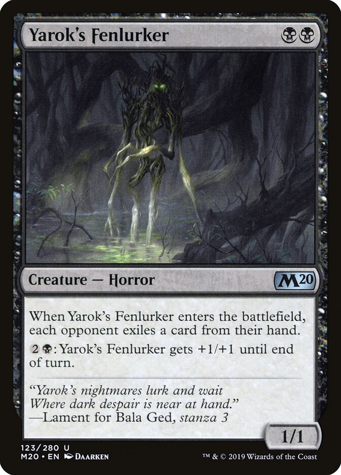 Yarok's Fenlurker (123) - Core Set 2020 (M20)