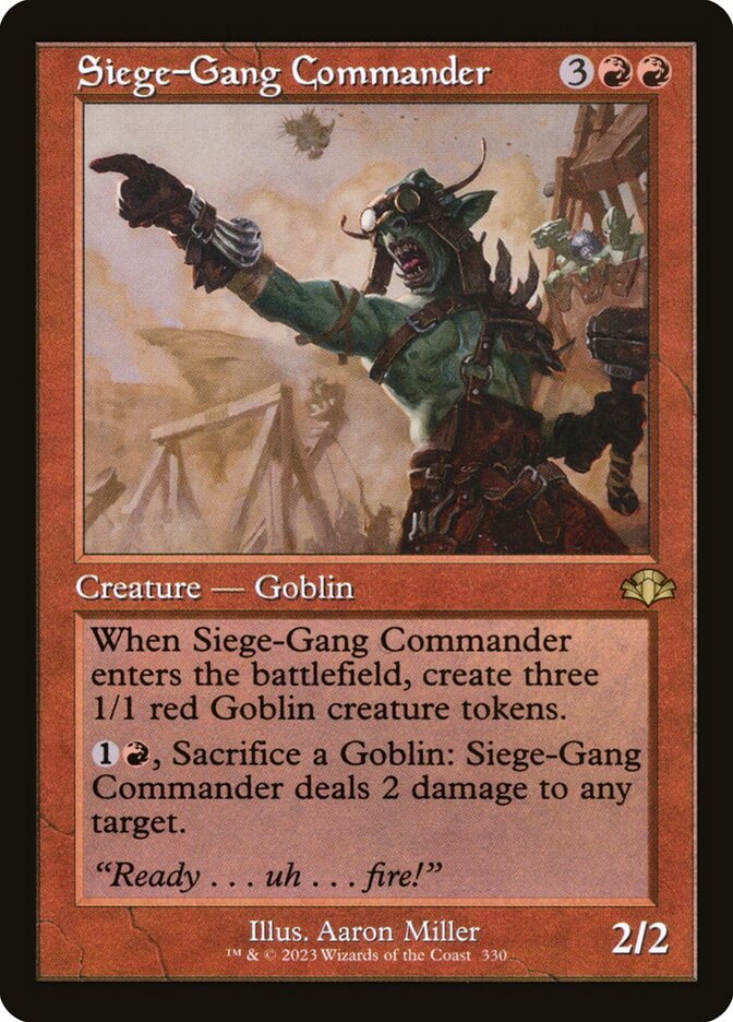 Siege-Gang Commander (330) - Dominaria Remastered (DMR)