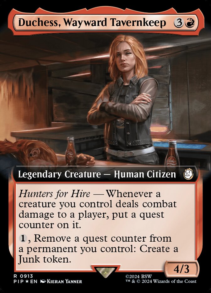 Duchess, Wayward Tavernkeep - [Surge Foil, Extended Art] Fallout (PIP)