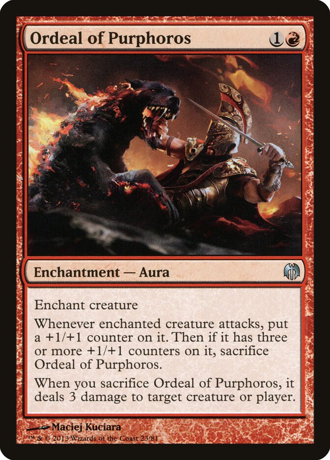 Ordeal of Purphoros (23) - Duel Decks: Heroes vs. Monsters (DDL)