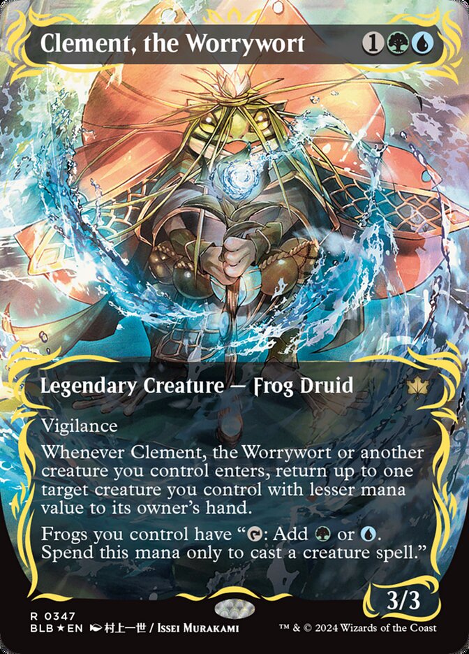 Clement, the Worrywort - [Raised Foil, Showcase] Bloomburrow (BLB)