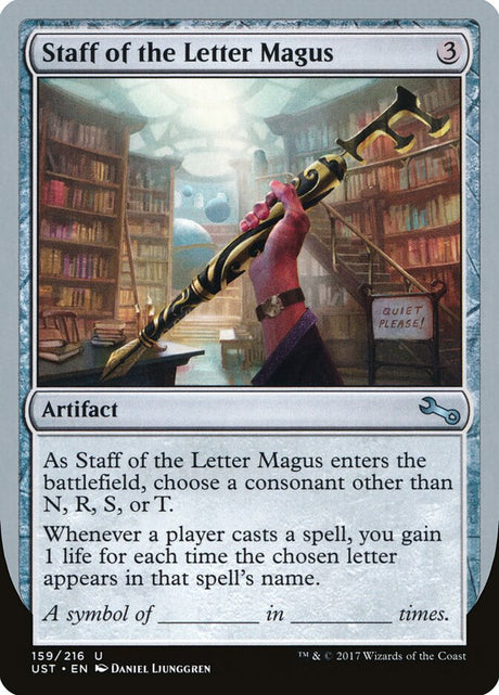 Staff of the Letter Magus (159) - Unstable (UST)
