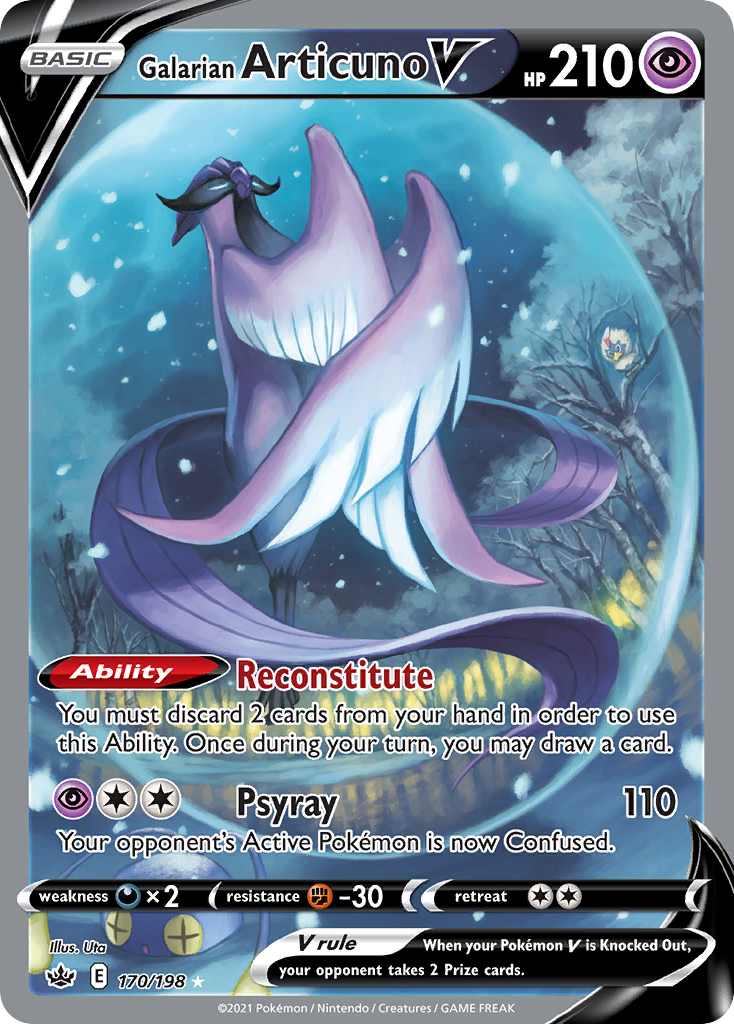 Galarian Articuno V (170/198) - [Alternate Art] Chilling Reign (CRE)