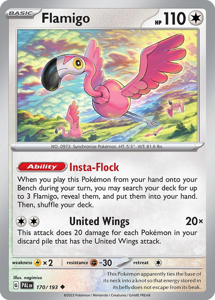 Flamigo (170/193) - Paldea Evolved (PAL)