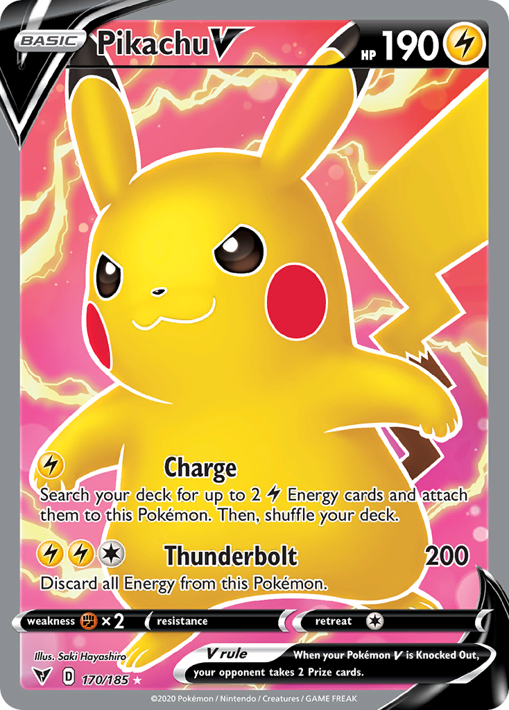 Pikachu V (170/185) - [Full Art] Vivid Voltage (VIV)