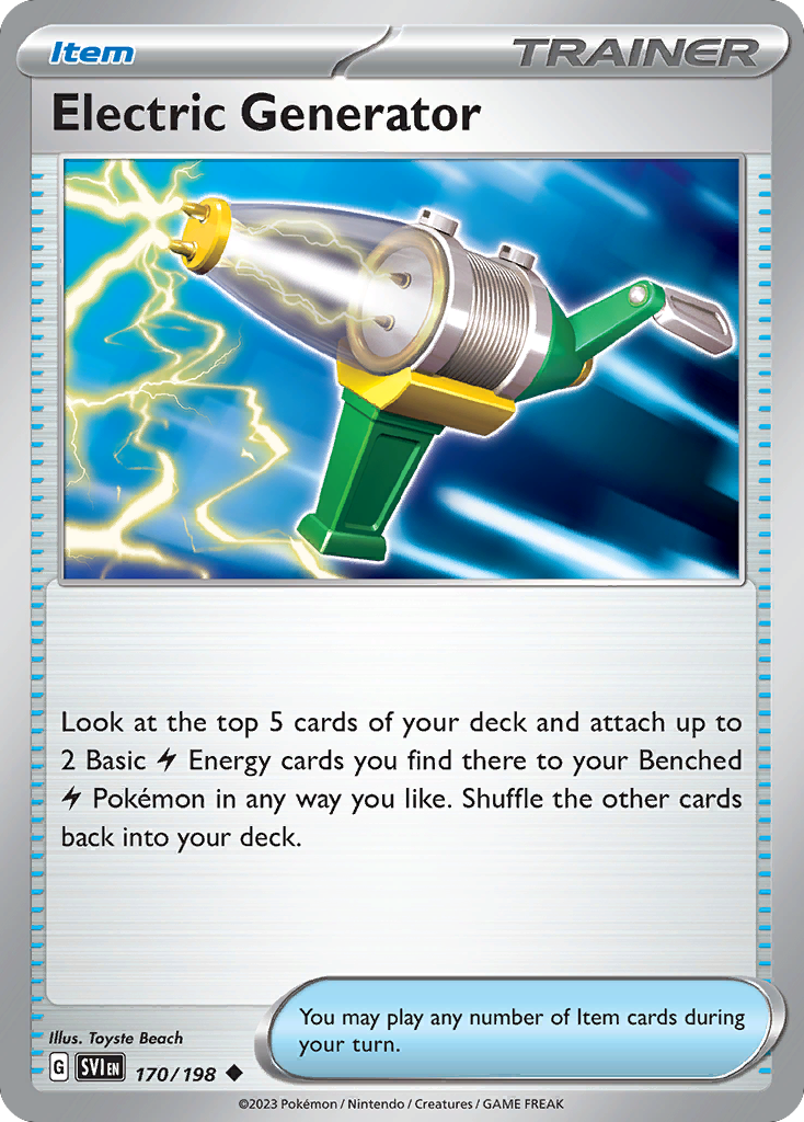 Electric Generator (170/198) - [Reverse Holo] Scarlet & Violet (SVI)