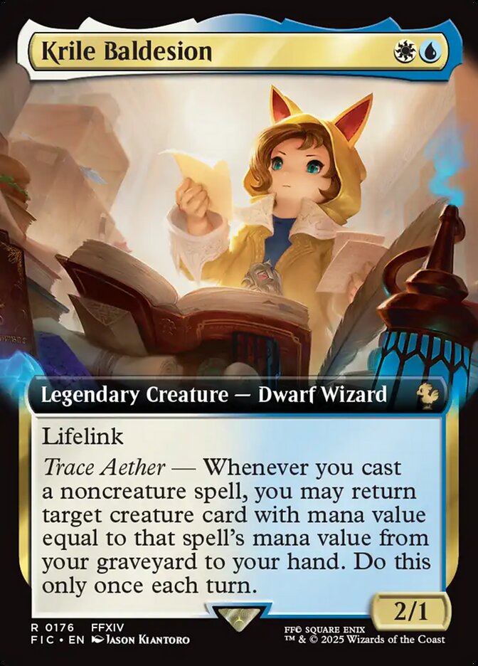 Krile Baldesion (176) - [Foil, Extended Art] Final Fantasy Commander (FIC)