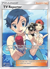 TV Reporter Full Art (167) - SM - Celestial Storm (CES)