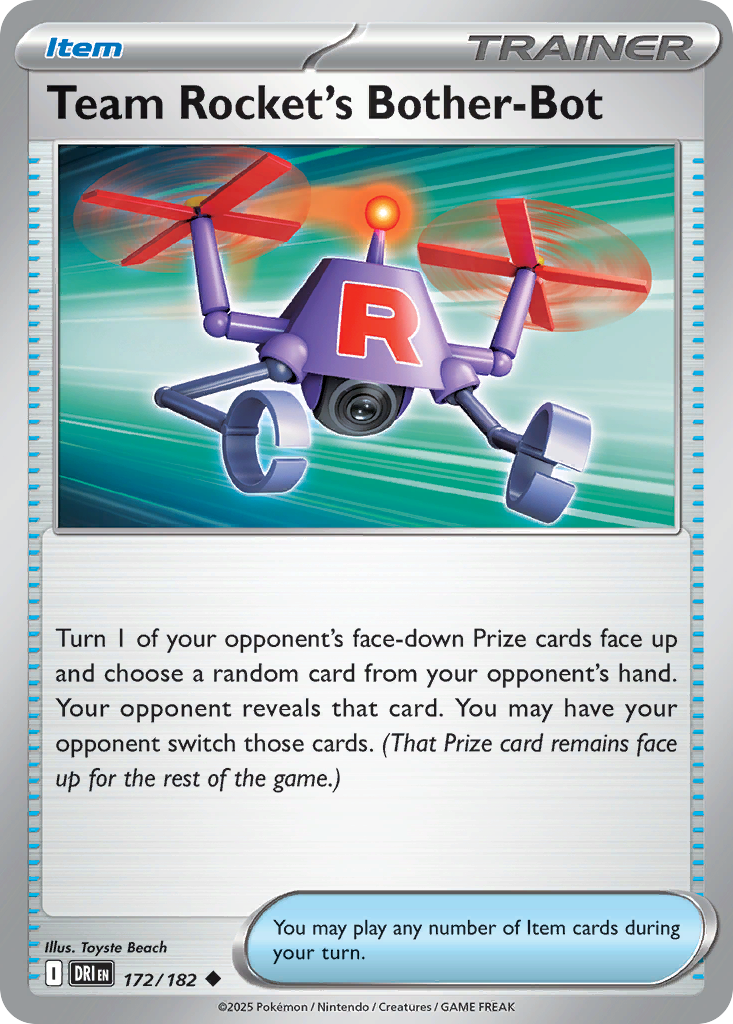 Team Rocket's Bother-Bot (172/182) - [Reverse Holo] Destined Rivals (DRI)