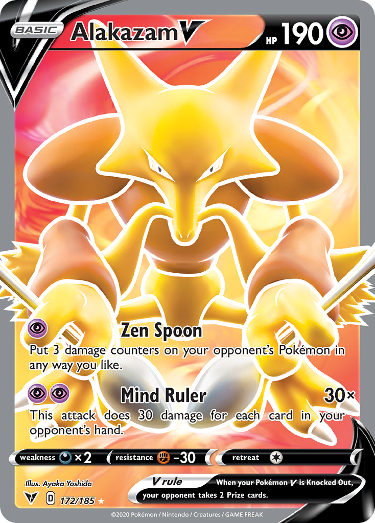 Alakazam V (172/185) - [Full Art] Vivid Voltage (VIV)