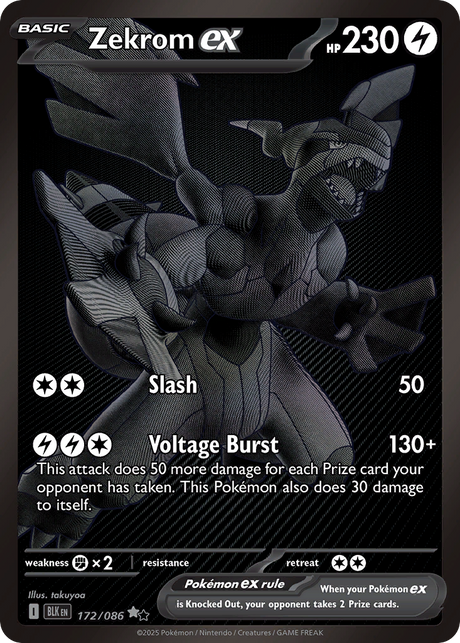Zekrom ex (172/86) - Black Bolt (BLK)