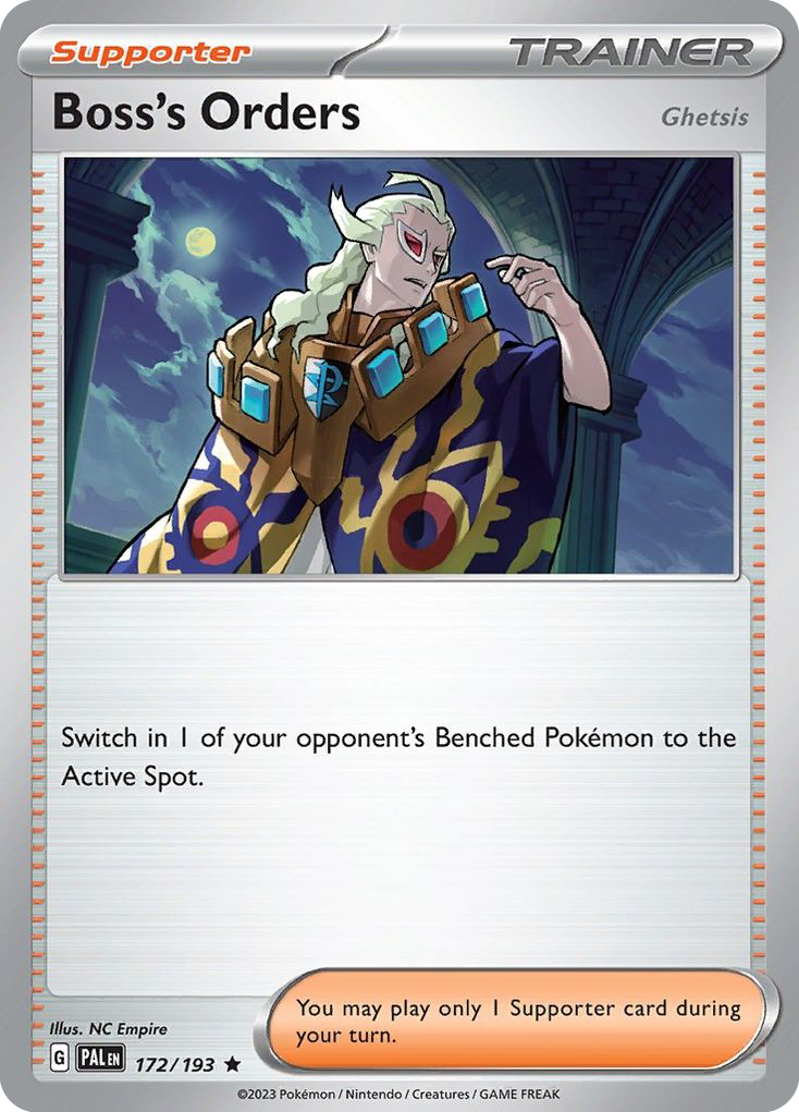 Boss's Orders (Ghetsis) (172/193) - [Holo Foil] Paldea Evolved (PAL)