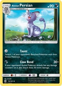 Alolan Persian - 79/149 (Cosmos Holo) (79) - Blister Exclusives (BLE)