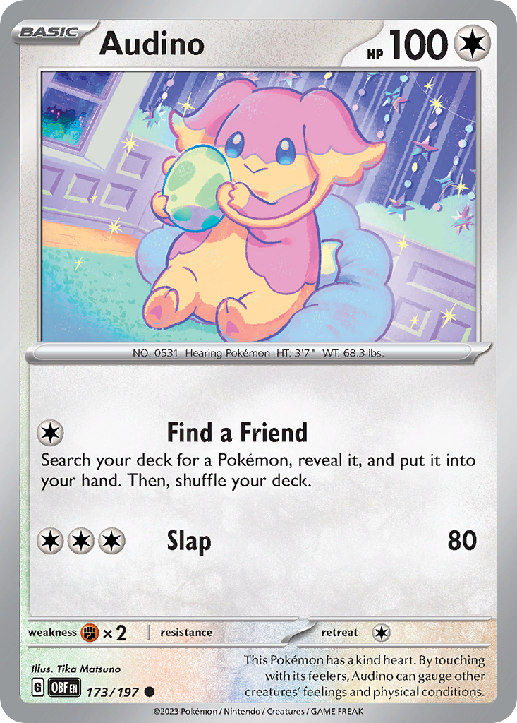 Audino (173/197) - Obsidian Flames (OBF)