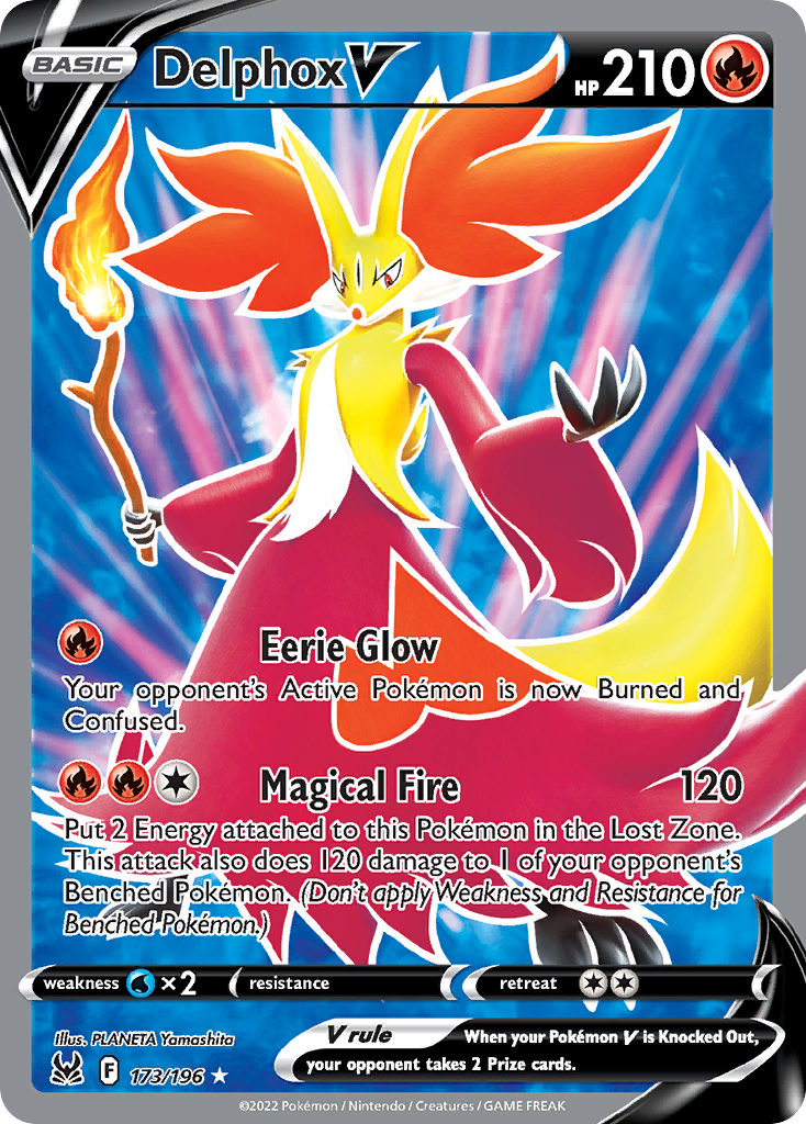 Delphox V (173/196) - [Full Art] Lost Origin (LOR)