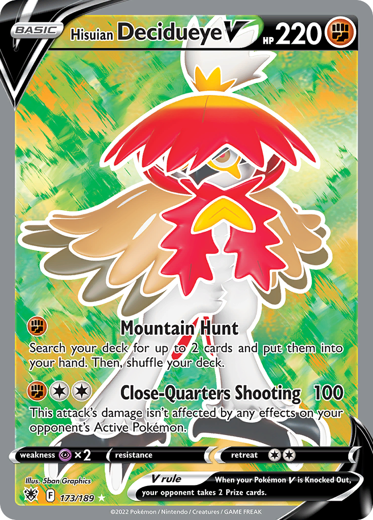 Hisuian Decidueye V (173/189) - [Full Art] Astral Radiance (ASR)