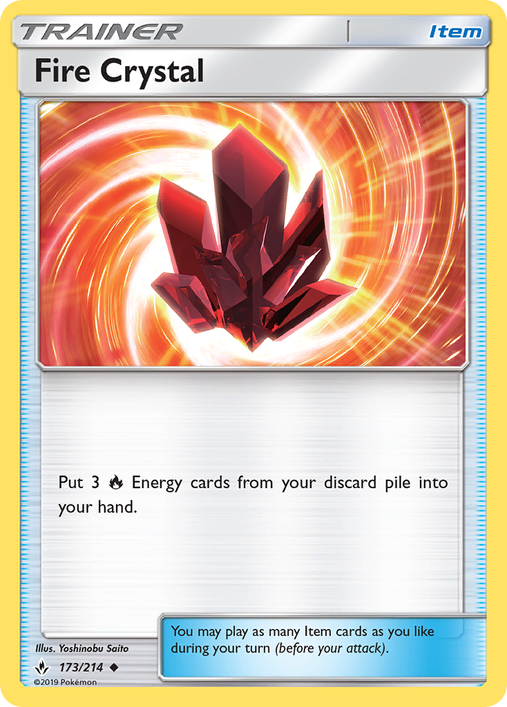 Fire Crystal (173/214) - [Reverse Holo] Unbroken Bonds (UNB)