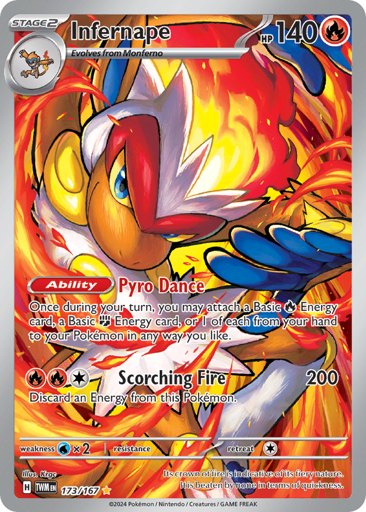 Infernape (173/167) - [Illustration Rare] Twilight Masquerade (TWM)