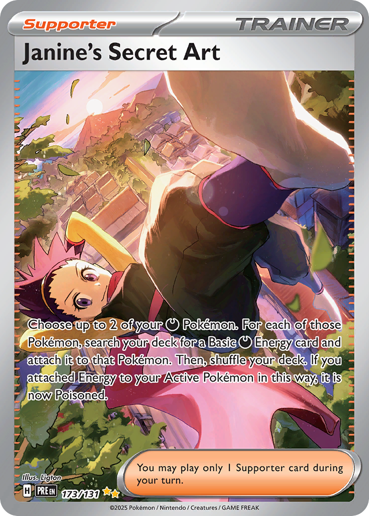 Janine's Secret Art (173/131) - [Special Illustration Rare] Prismatic Evolutions (PRE)