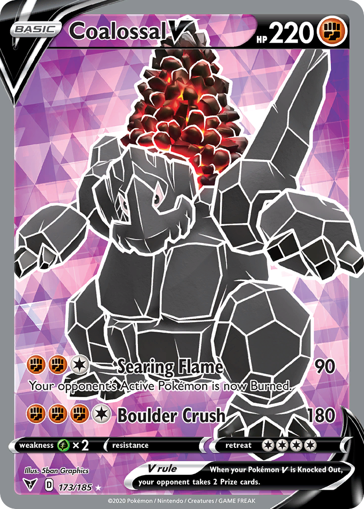 Coalossal V (173/185) - [Full Art] Vivid Voltage (VIV)