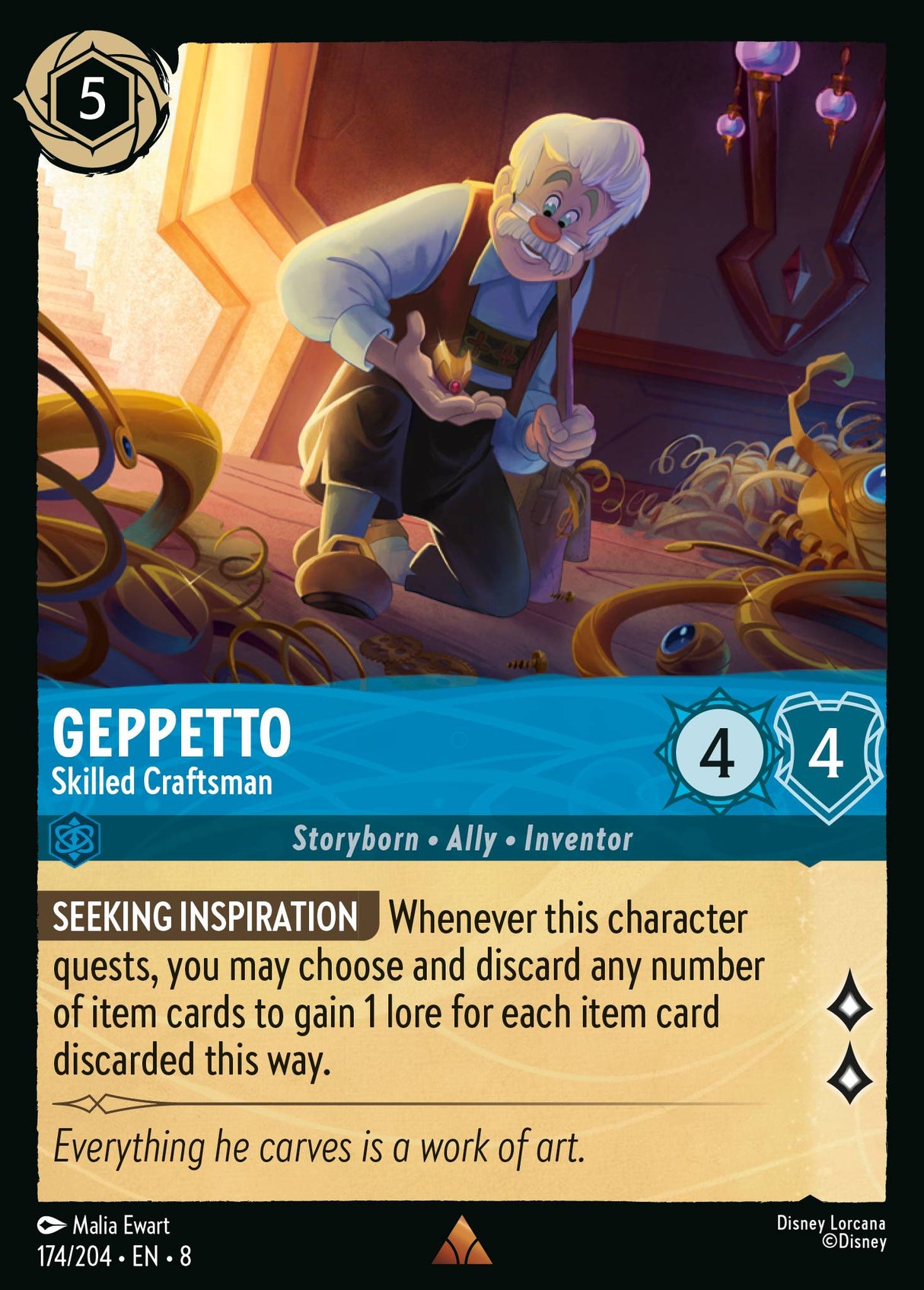 Geppetto - Skilled Craftsman - [Foil] Reign of Jafar (8)