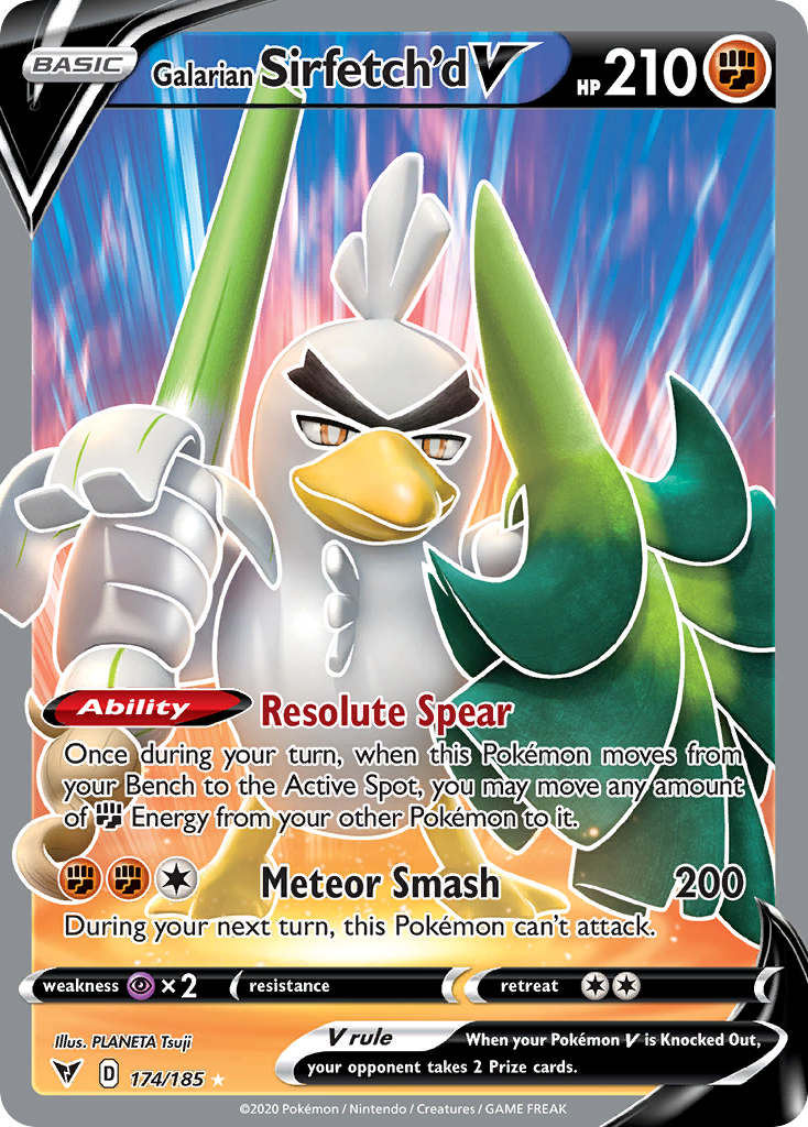 Galarian Sirfetch'd V (174/185) - [Full Art] Vivid Voltage (VIV)