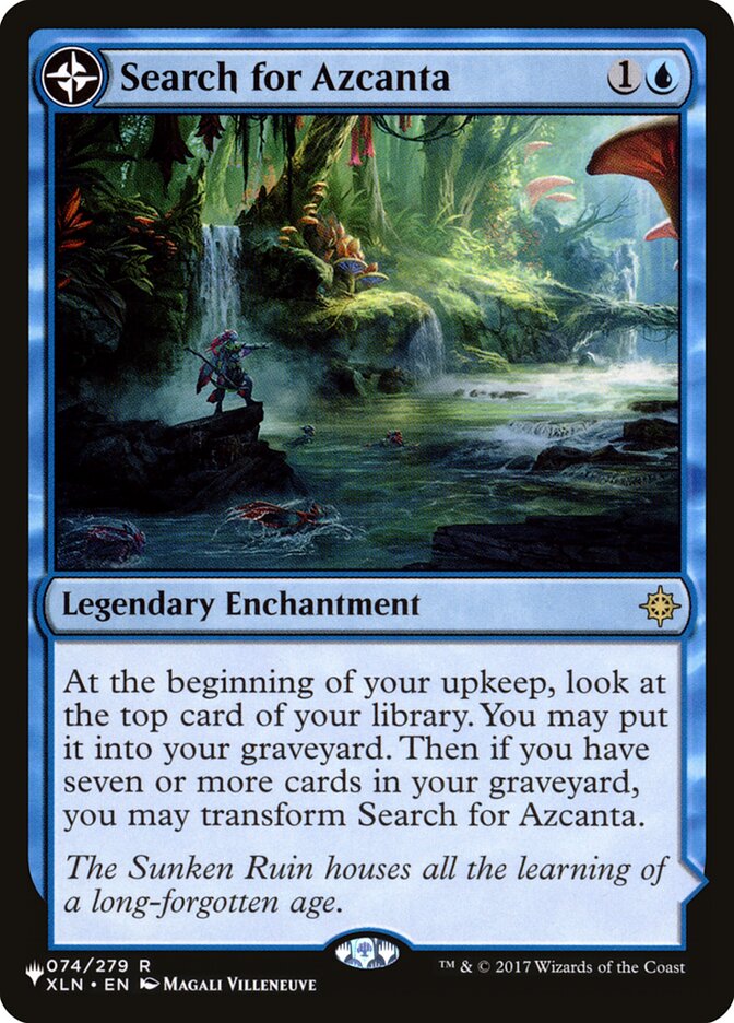 Search for Azcanta // Azcanta, the Sunken Ruin (XLN-74) - The List (PLST)
