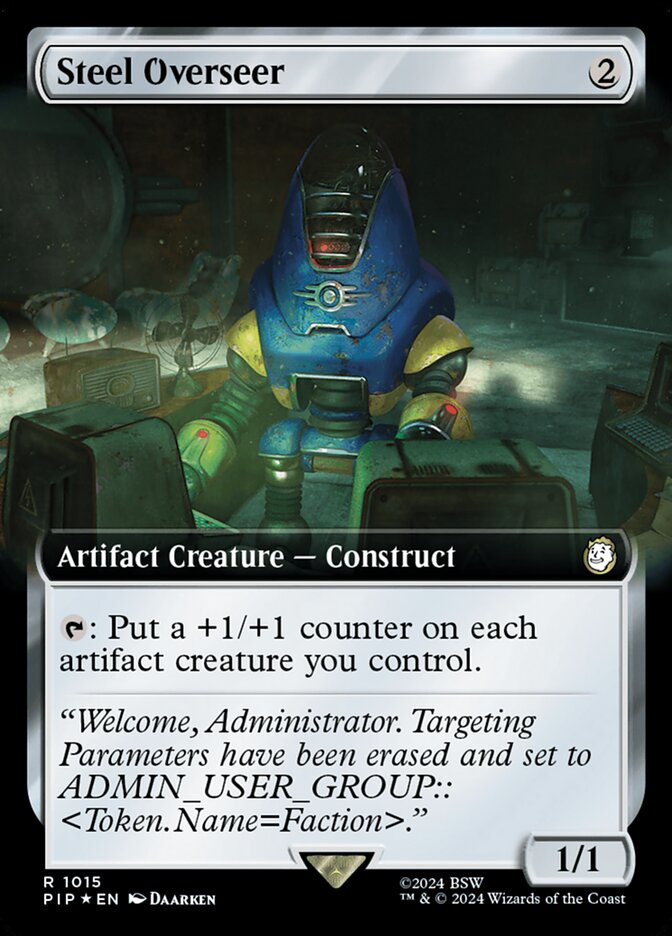 Steel Overseer - [Surge Foil, Extended Art] Fallout (PIP)