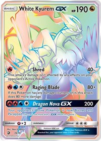 White Kyurem GX (Secret) (74) - Dragon Majesty (DRM)