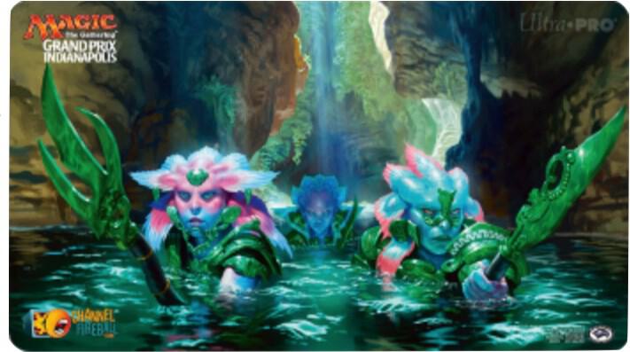 Magic Grand Prix 2018 Playmat: Indianapolis (Version 1) - Aquatic Incursion - Magic Promotional Playmats