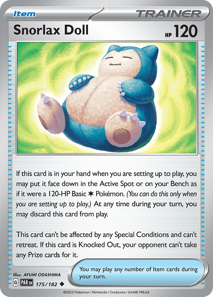 Snorlax Doll (175/182) - [Reverse Holo] Paradox Rift (PAR)