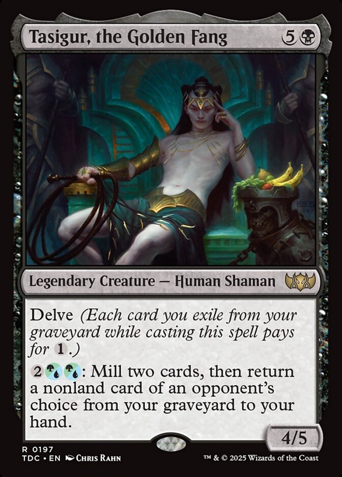 Tasigur, the Golden Fang (197) - Tarkir: Dragonstorm Commander (TDC)