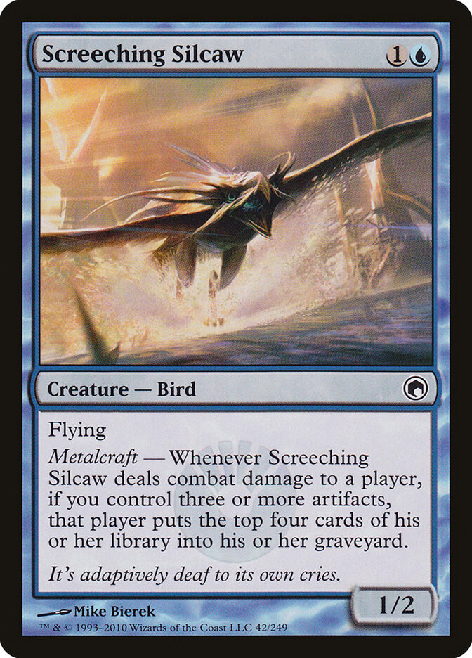 Screeching Silcaw (42) - Scars of Mirrodin (SOM)