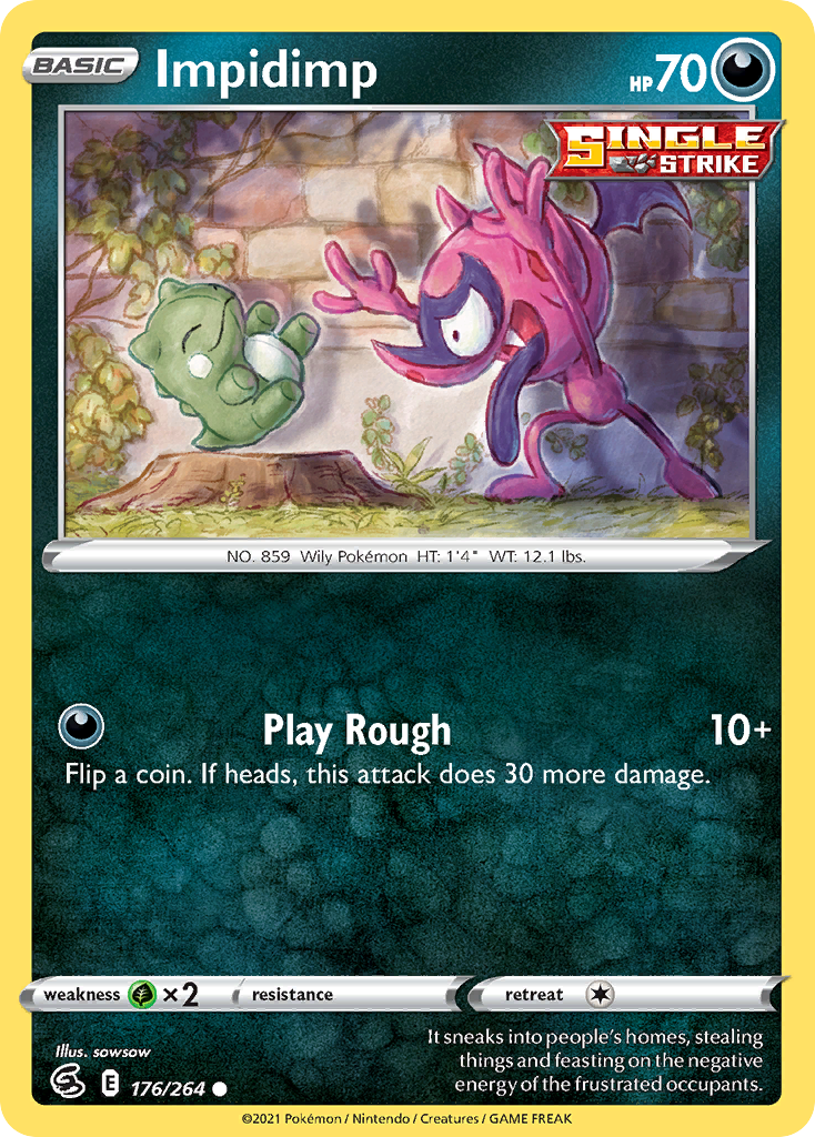Impidimp (176/264) - [Reverse Holo] Fusion Strike (FST)