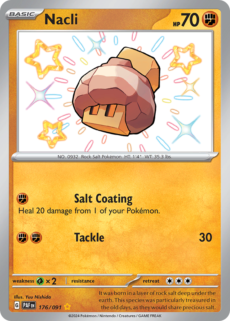 Nacli (176/91) - [Shiny Holo] Paldean Fates (PAF)