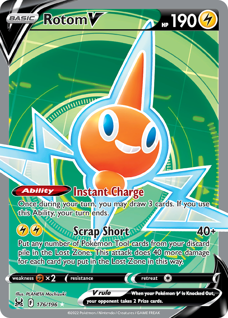 Rotom V (176/196) - [Full Art] Lost Origin (LOR)