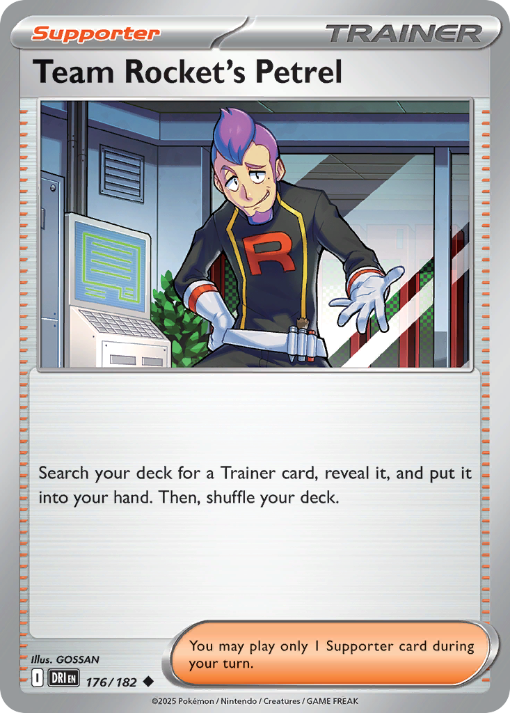 Team Rocket's Petrel (176/182) - [Reverse Holo] Destined Rivals (DRI)