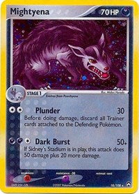 Mightyena Cosmos Holo (18) - Deck Exclusives (PR)