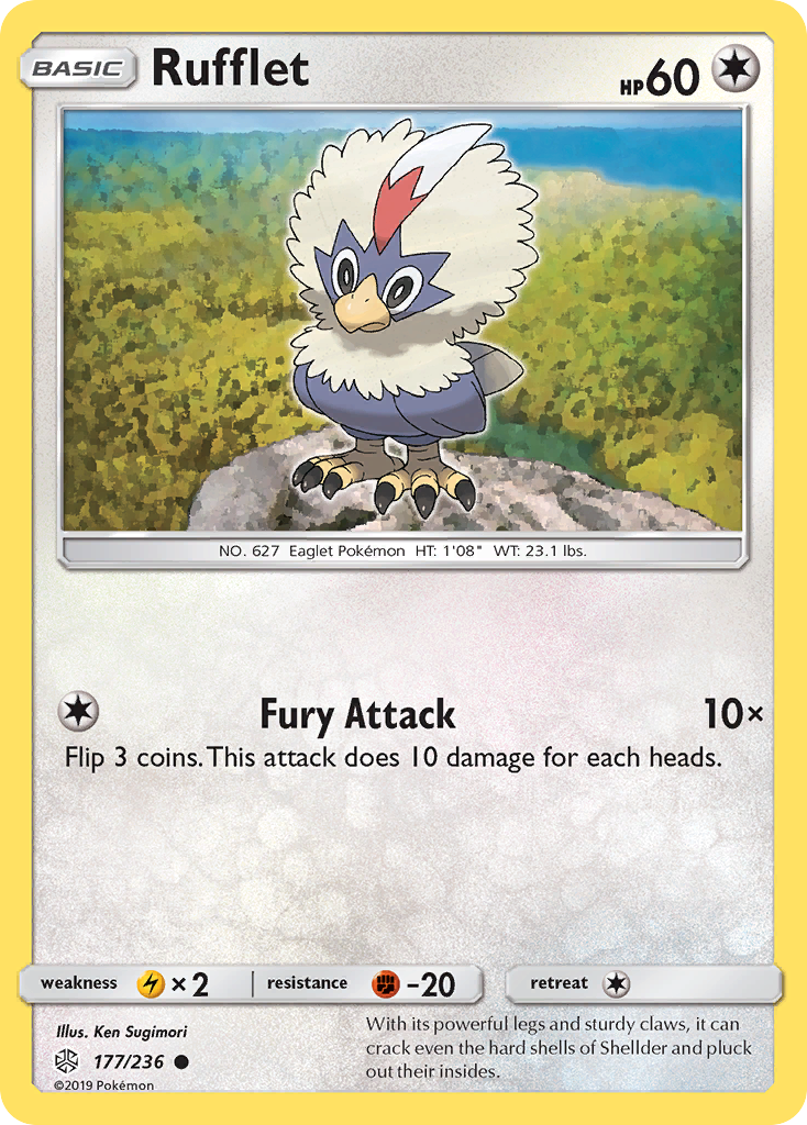 Rufflet (177/236) - [Reverse Holo] Cosmic Eclipse (CEC)