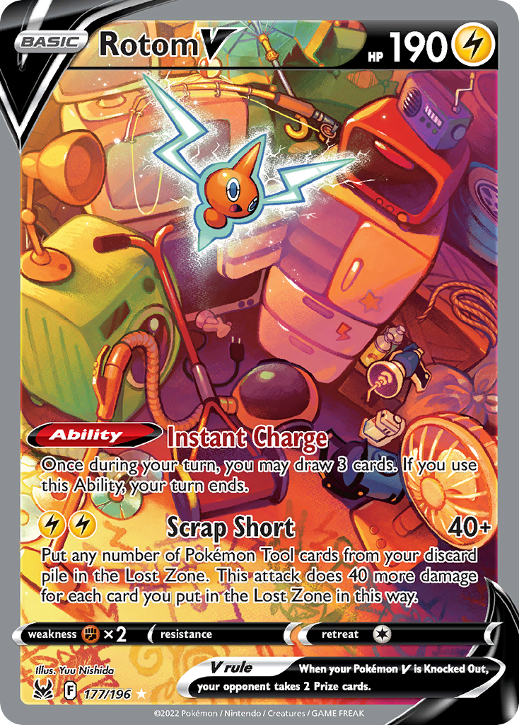 Rotom V (177/196) - [Alternate Art] Lost Origin (LOR)