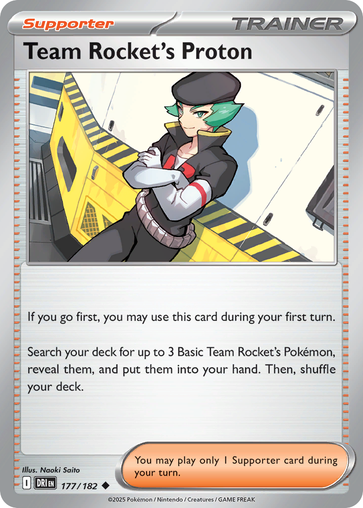 Team Rocket's Proton (177/182) - [Reverse Holo] Destined Rivals (DRI)