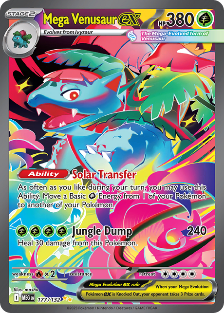 Mega Venusaur ex (177/132) - [Special Illustration Rare] Mega Evolution (MEG)