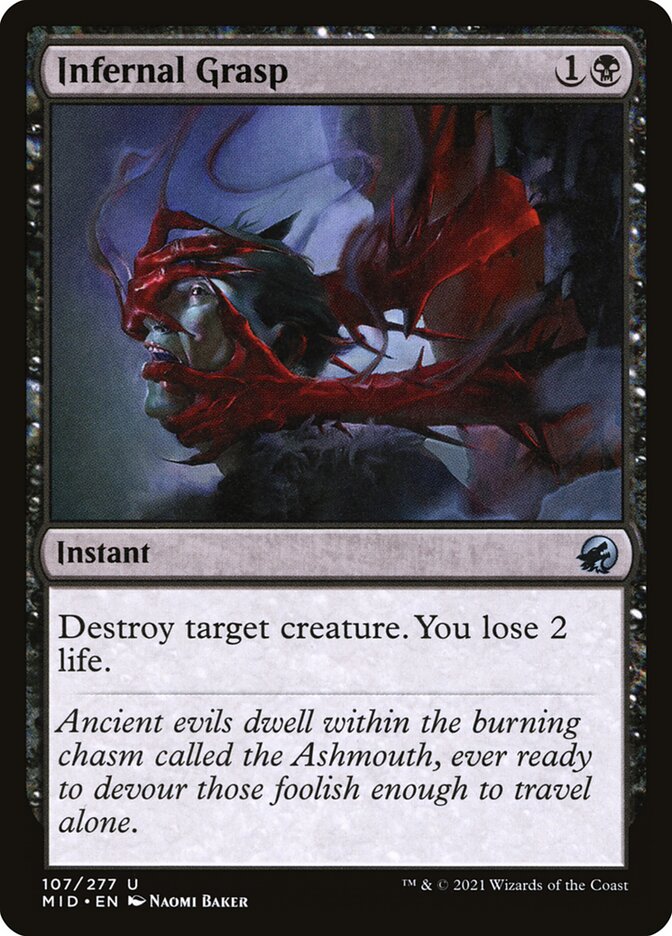 Infernal Grasp (107) - Innistrad: Midnight Hunt (MID)