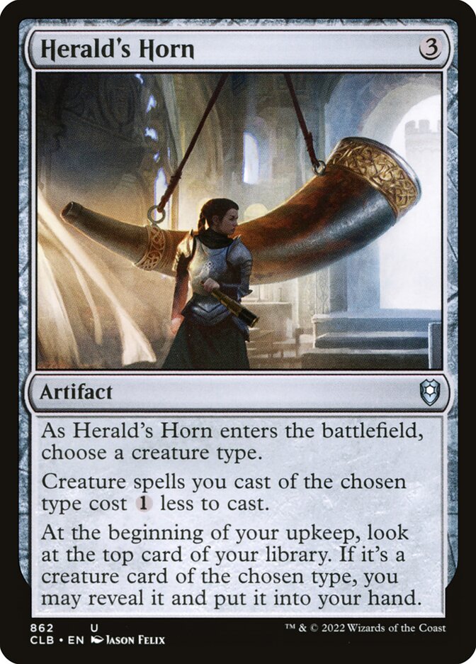 Herald's Horn (862) - Commander Legends: Battle for Baldur's Gate (CLB)