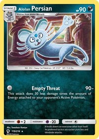 Alolan Persian (119) - SM - Lost Thunder (SM8)