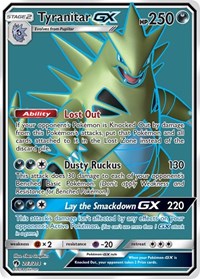 Tyranitar GX Full Art (203) - SM - Lost Thunder (SM8)