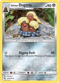 Alolan Dugtrio (123) - SM - Lost Thunder (SM8)