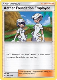 Aether Foundation Employee (168) - SM - Lost Thunder (SM8)