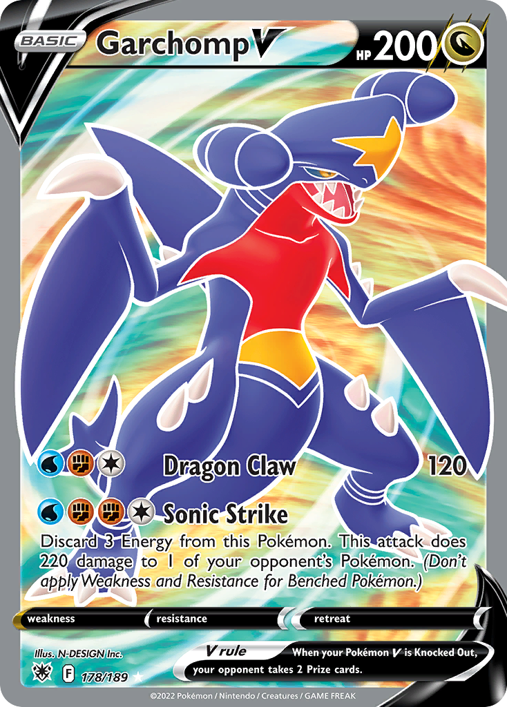 Garchomp V (178/189) - [Full Art] Astral Radiance (ASR)