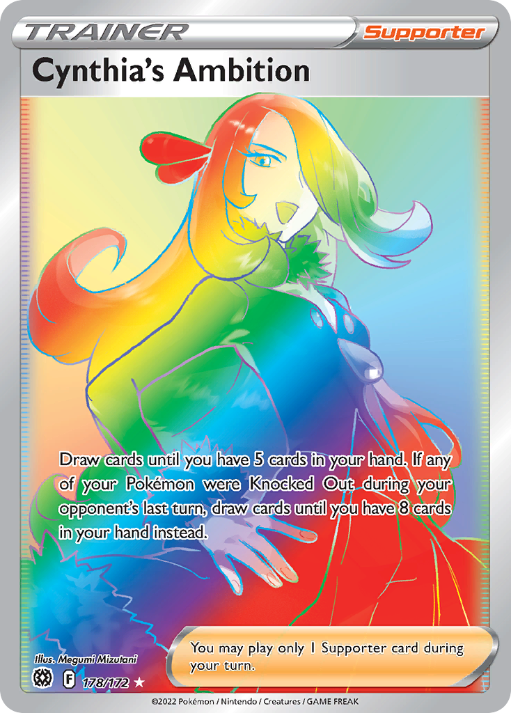 Cynthia's Ambition (178/172) - [Rainbow Holo] Brilliant Stars (BRS)